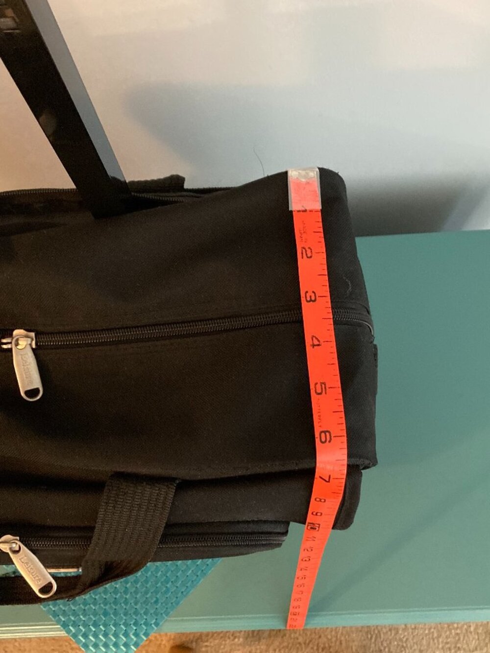 Rolling Briefcase Laptop Carry On Travel Bag -Unisex-by Leisure - Picture 9 of 16